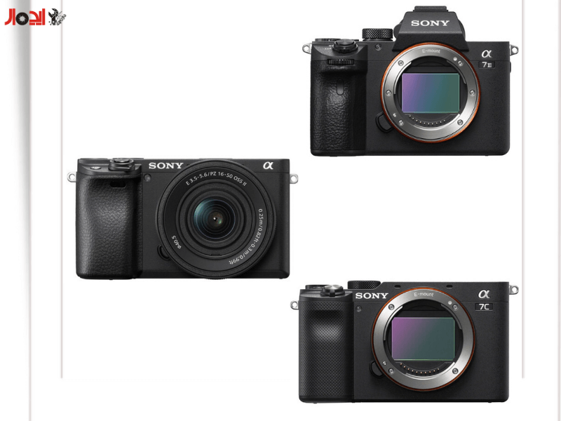 تصویر دوربین های Sony A7C، A7 III، A6400