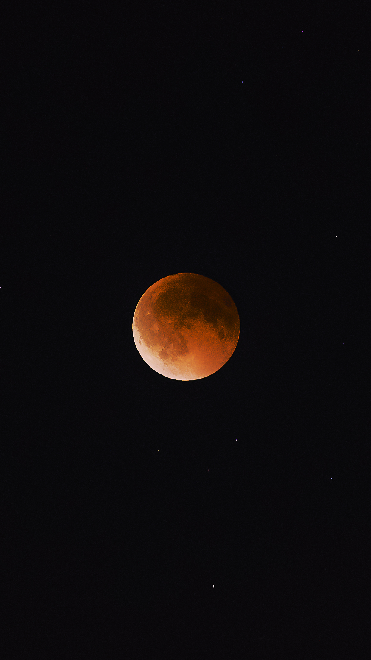 تصویری از ماه در هنگام کسوف